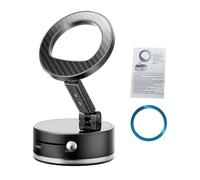 ASHATA Support de Téléphone Magnétique Multi-Surfaces, Support Réglable à 360 ° pour la Navigation, Les Voyages de Travail (Black)