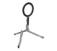 ASHATA Support de TréPied Téléphonique Magnétique, Support de TréPied de Téléphone Portable Pliable en Alliage en Alliage en Aluminium avec Conception Pliable sans Glissement de Pied