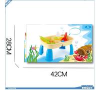 Ashata Table d'activités d'eau de sable pour enfants Table d'activités aquatiques et de sable pour jouets jouet Comme indiqué