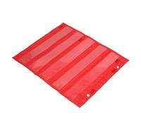 ASHATA Tableau de Poche Magnétique Transparent, 5 Rangées, Tableau de Poche pour les Activités Scolaires à la Maison pour les Enfants en Classe, 16,5 X 13,8 Pouces (rouge)
