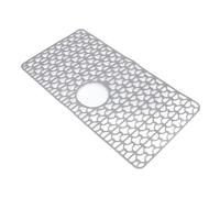 ASHATA Tapis d'évier de Cuisine, Tapis de Lavabo en Silicone de Nettoyage Facile Protection Forte Réutilisable pour Comptoir (Grey)