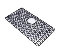 ASHATA Tapis d'évier de Cuisine, Tapis de Lavabo en Silicone de Nettoyage Facile Protection Forte Réutilisable pour Comptoir (Black)