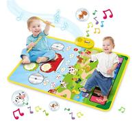 ASHATA Tapis Musical pour Bébés, avec Clavier de Piano et 8 Sons D'instruments, Tissu Doux Antidérapant, avec Volume Réglable, pour L'exploration de la Musique Ancienne