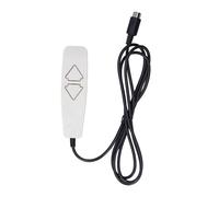 ASHATA TéléCommande pour Fauteuils élévateurs, Commande Manuelle à 2 Boutons avec Prise Ronde à 5 Broches pour Moteurs Okin Dewert Limoss Kaidi