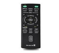 ASHATA Télécommande, Universelle Télécommande de Remplacement Remote Control pour RM-ANU159 Barre de Son Noir