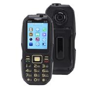 ASHATA Téléphone déverrouillé 2G, Téléphone Portable Senior avec Gros Boutons, écran de 2,4 Pouces et 3 Emplacements de Carte SIM, Haut-Parleur à Volume élevé, SOS, Lampe de Poche LED (EU)