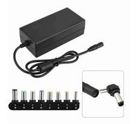 ASHATA Tension réglable 12-24V 96w Adaptateur Secteur pour Ordinateur Portable Multifonction à 8 Ports à Chargement Rapide EU Plug 100-240V