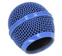 ASHATA Tête de Boule de Micro de Grille de Microphone de Remplacement pour SM58S SM58LC BETA58 BETA58A SAM30 SV100 UT2 PGX24 SLX4, Têtes de Grille de Microphone en Maille d'acier (Blue)