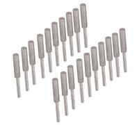 ASHATA Tête de Meulage de Scie à Chaîne Kit de Lime D'affûtage Efficace pour la Gravure et la Coupe de Lignes, Ensemble de Limes de Pierre à Aiguiser pour Tronçonneuse 20 Pièces, Facile à Changer