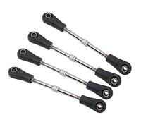 ASHATA Tige de Direction RC en Métal Réglable pour Voiture Tout-Terrain 1/10, Durable et Résistante à la Corrosion, 4 Pièces pour Une Application Universelle