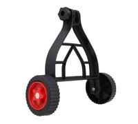 ASHATA Tite de Roue d'herbe à Roue Auxiliaire Roue de Roue de Roue de Roue de Support Roue de Support Réglable Attache de Roue à Pelouse Universelle pour 26 Mm-28 Mm de Tube d'arbre