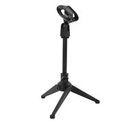 ASHATA Trépied de Bureau pour Pied de Microphone, Trépied Pliable pour Pied de Micro de Bureau avec Support de Clip pour Micro, Angle de Rotation, Hauteur Réglable, Design Détachable