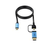 ASHATA Type C à Type C Câble, Adaptateur Câble avec 1.8M 4K60Hz Haute Vitesse Transfert De Données HD2.0 Interface pour Téléphone Tablette Ordinateur Portable Moniteur Projecteur