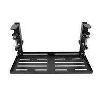 ASHATA Under Desk Cable Management Tray Metal Organizer Clamp | Rangement facile des câbles, acier au carbone robuste, support métallique de bureau, support de cordon d\'alimentation sous