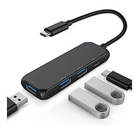 ASHATA USB HUB, Hub USB Multi 4-Port Splitter Expansion Cable Adapter Ultra Speed Laptop PC Type-C 2.0, USB Adapter for Mouse, Keyboard, USB Fan, USB Printer