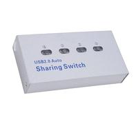 ASHATA USB2.0 Partageur D'Imprimante, 4 Ordinateurs Partagent 1 Imprimante