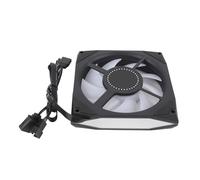 ASHATA Ventilateur de Boîtier PC ARGB Lame Inversée 120mm Débit D'air élevé 800 à 1800 Tr/min pour Mise à Niveau de Refroidissement de L'ordinateur avec Amortissement des Vibrations (BLACK)