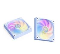 ASHATA Ventilateur de Châssis Argb PWM 120 Mm avec Roulements Hydrauliques, Ventilateur de Refroidisseur D'arguments Argb, 9 Lames Fabriqué de Refroidissement PC à Faible Bruit 800-1800