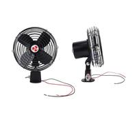 ASHATA Ventilateur de Refroidissement 12 V pour Camping-car, Ventilateur de Voiture en Métal avec Interrupteur à 2 Vitesses, de Voiture Silencieux 12 V pour Camion, Bateau, Bus (8 pouces)