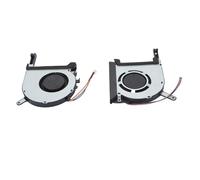ASHATA Ventilateur de Refroidissement CPU GPU pour Ordinateur Portable, 4 Broches, Silencieux, Remplacement Efficace pour TUF Gaming A15 FA506 IV FA506IU, 2 Pièces en Alliage D'aluminium