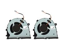 ASHATA Ventilateur de Refroidissement de Processeur de Remplacement 2 Pièces pour Jeu Dell Inspiron G3/G3-3579/3779 G5-15/5587, Ventilateurs D'ordinateur GPU, 4 Broches à Faible Bruit