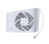 ASHATA Ventilateur de Refroidissement pour P5 Slim avec Lumière RVB pour Disque de Console P5 Slim et Numérique, Refroidisseur de Ventilateur avec 2 Ports USB et 3 Modes de