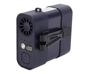 ASHATA Ventilateur de Taille Personnel Polyvalent, Vitesses Réglables, Léger et Rechargeable pour les Travaux Agricoles, les Chantiers, Câble USB Inclus