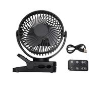 ASHATA Ventilateur Magnétique Rechargeable à Clip, 3 Vitesses, Refroidissement Puissant et Portable pour le Camping et L'extérieur (BLACK)
