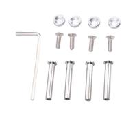 ASHATA Vis de Ventilateur de Boîtier PC pour 25 Mm 30 Mm, Vis de Refroidissement du Boîtier PC Vis de Ventilateur de Refroidissement (Silver)