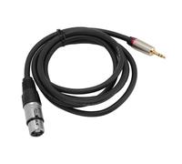 ASHATA XLR à 3,5 Mm Balanced AUX Microphone Cable Câble de Haute qualité Transfert pour les Smartphones MP3 Copper Shell Block Block Interférence (#2)