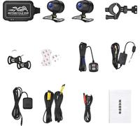 Ashcam moto, double enregistrement 1080P, design étanche, GPS et WiFi