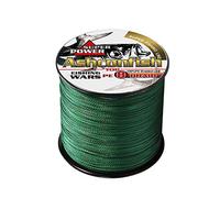 Ashconfish 8 brins Ligne de pêche tressée sans décoloration-500M/547Yards 150Lb Test 100% PE Ligne de pêche-Super Forte-résistante à l'abrasion-zéro étirement-Petit diamètre-Vert Mousse