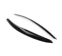 ASHDelk Couvercle d'habillage de paupière de sourcil de Lampe de Phare de Voiture Noir Brillant, pour VW Polo Mk5 6R 6C 2010 2011 2012 2013 2014 2015 2016 2017 2 pièces