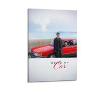 ASHDRUWQHR Drive My Car Poster sur toile - Impression d'art mural esthétique - Peinture d'art moderne pour salon - 40 x 60 cm - Style cadre