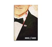 ASHDRUWQHR House of Cards Poster sur toile Impression d'art mural esthétique moderne pour salon 50 x 75 cm Sans cadre