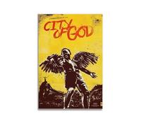 ASHDRUWQHR Impression sur toile de la ville de Dieu, impression d'art mural esthétique, poster d'art moderne, peinture pour salon, 50 x 75 cm, style sans cadre