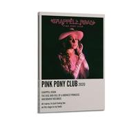 ASHDRUWQHR Pink Pony Club Chappell Roan1 Impression sur toile Impression d'art mural moderne pour salon 30 x 45 cm Style cadre