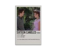 ASHDRUWQHR SIXTEEN CANDLES Poster sur toile Impression d'art mural esthétique moderne pour salon 60 x 90 cm Sans cadre