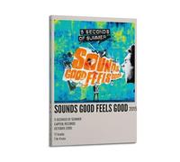 ASHDRUWQHR Sounds Good Feels Good by 5 Seconds of Summer Poster sur toile Impression d'art mural esthétique Peinture moderne pour salon 30 x 45 cm