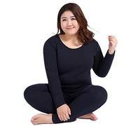 ASHEET sous-vêtements Thermiques pour Femmes Grande Taille M-5Xl Ensembles De sous-Vêtements Thermiques Pyjamas De sous-Vêtements Féminins Ensembles De Shapewear Féminins Thermo-Shapewear