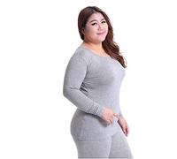 ASHEET sous-vêtements Thermiques pour Femmes Grande Taille M-5Xl Ensembles De sous-Vêtements Thermiques Pyjamas De sous-Vêtements Féminins Ensembles De Shapewear Féminins Thermo-Shapewear