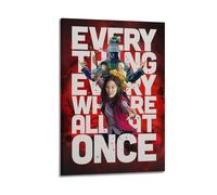 ASHEUQWE Poster décoratif sur toile « Everything Everywhere All at Once » - Décoration murale vintage - Pour salon, chambre à coucher - 30 x 45 cm - Style cadre