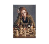 ASHEUQWE Poster mural décoratif vintage sur toile The Queen's Gambit 2020 (6) - Décoration pour salon, chambre à coucher - 50 x 75 cm