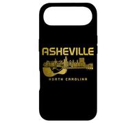 Asheville North Carolina Guitare Skyline Souvenir Vintage Coque pour iPhone Air