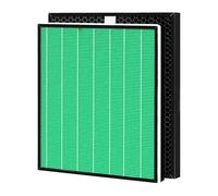 Asheviller Lot de 2 filtres de rechange Airmega 250/250S, compatibles avec les purificateurs d'air Coway Airmega 250S et Coway Airmega 250, Max 2 Green True HEPA et filtre à charbon actif