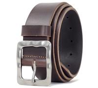 Ashford Ridge Ceinture en cuir pleine peau 38 mm avec boucle style vintage - Brun Grande
