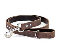 Ashford Ridge Laisse pour Chien en Cuir Pleine Fleur fabriquée en Angleterre - Marron Vintage Grande (1.4m)