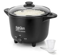 AshGlen 1,2L Petit Cuiseur à Riz, Mini Marmite Électrique en Céramique, Double Mode, pour Pâtes & Flocons d'Avoine, Portion Individuelle, Couleur Graphite
