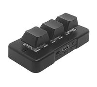 Ashikoi MK321 Pro Mini clavier mécanique 3 touches Connexion USB pour jeu de bureau Clavier mécanique multimédia 2,4 G+Bluetooth