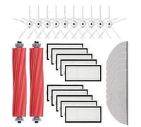 Ashikoi Pièces de rechange pour aspirateur robot Max Max+ T8, brosse latérale principale, filtre HEPA, chiffon blanc